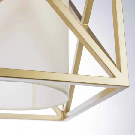 Lampa wisząca nowoczesna złota E27 NEW YORK P01403AU-WH - Cosmo Light